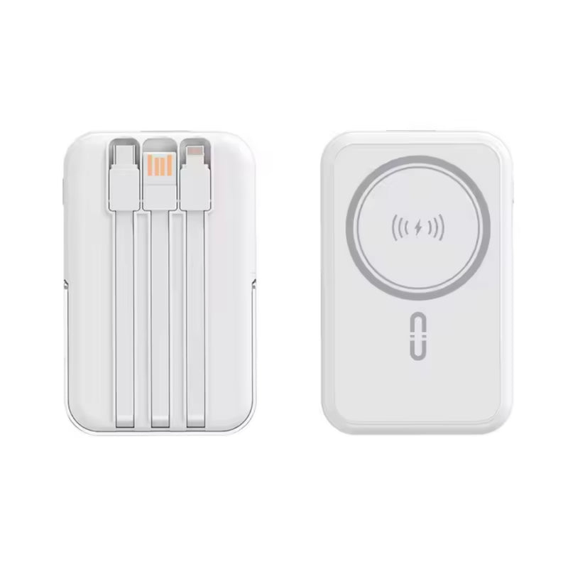 Fast 10000 mAh Powerbank with 3 cables