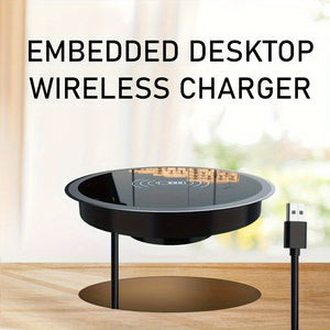 Built-in Desktop Wireless Charger