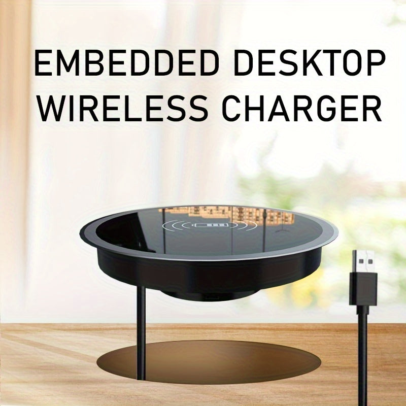 Built-in Desktop Wireless Charger