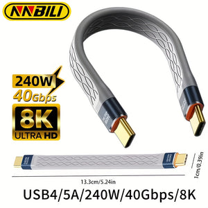 40Gbps USB C to Type C Short Cable