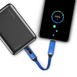 3 in 1 Magnetic LED display Keychain Cable