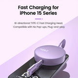 Type C to C Retractable Fast Charging Cable