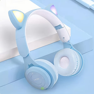 LED Wireless Headphone with Mic Control