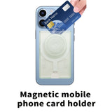 Magnetic Mobile Wallet with Pop Socket