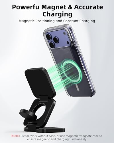KU XIU X55 Turbo 3-in-1 Qi2.2 25W Magnetic Wireless Charging Station