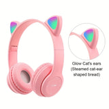 LED Wireless Headphone with Mic Control