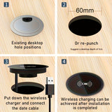 Built-in Desktop Wireless Charger
