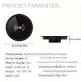 Built-in Desktop Wireless Charger