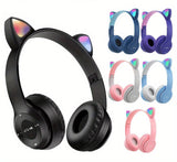 LED Wireless Headphone with Mic Control