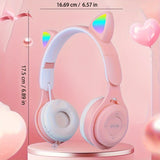 LED Wireless Headphone with Mic Control