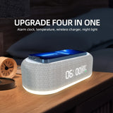 4 in 1 Wireless Charger + Alarm Clock